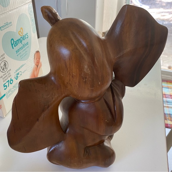 Vintage Wood Carved Elephant - Picture 7 of 13
